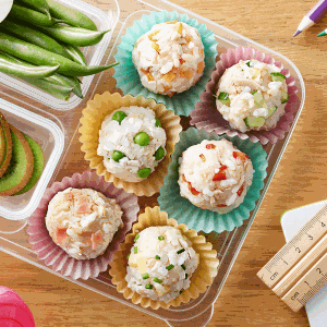 veggie-packed fried rice ball