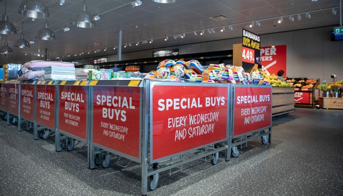 We’re experiencing delays. We’re sorry and we’re working on it. Aldi Unpacked