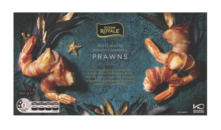 Ocean Royale Maple Glazed Pancetta Wrapped Prawns