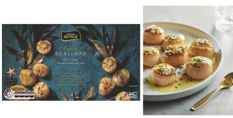 Royale Frozen Scallops with Herbs de Provence Butter